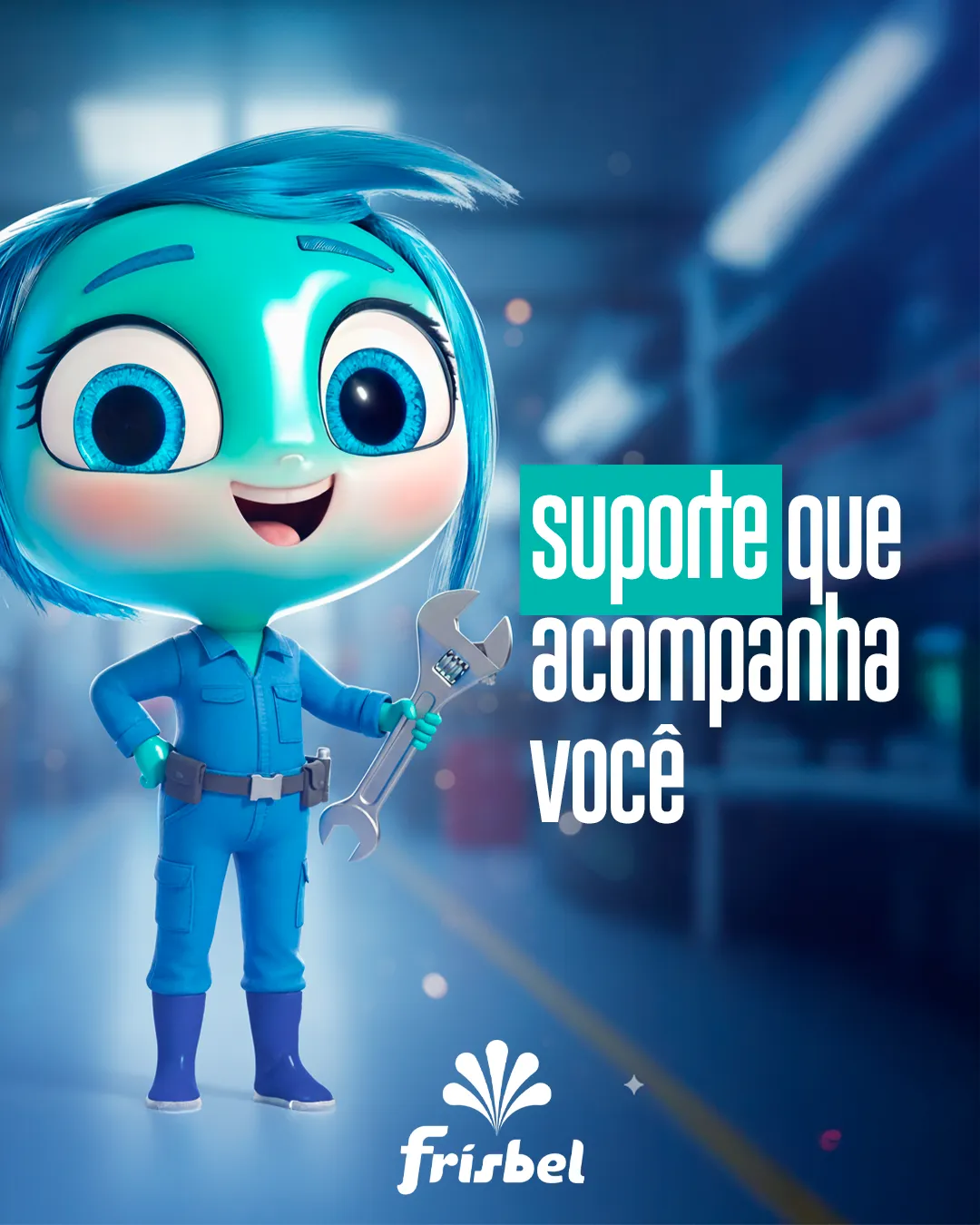 Peça de Social Media criada para a Frisbel